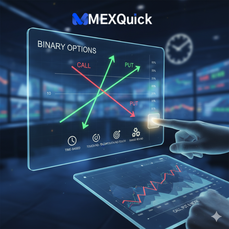Types of Binary options – Call, Put & More